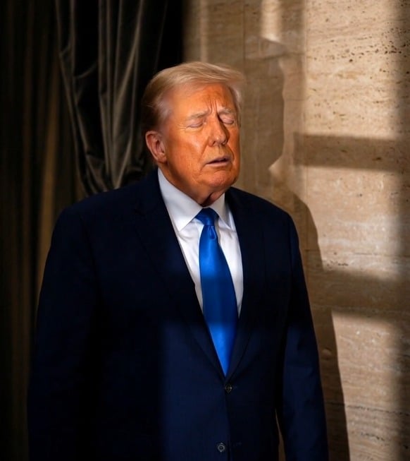 Late-Night Sighting: Trump Spotted With Mysterious Item