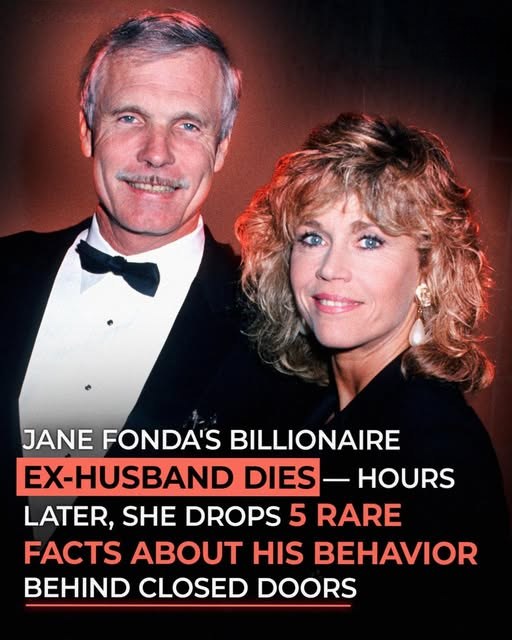 Jane Fonda Pays Tribute to Ex-Husband Ted Turner After His Passing, Sharing 5 Personal Facts