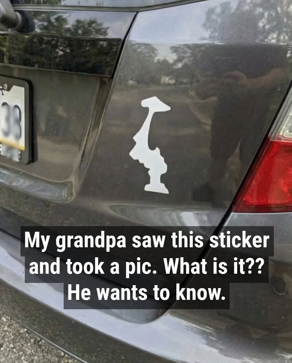Why Drivers Display This Upside-Down Sticker on Their Cars