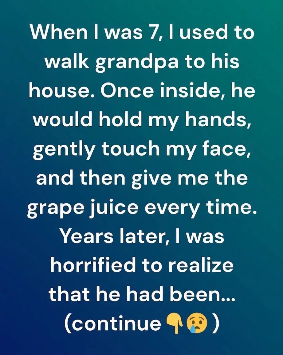 The Heartbreaking Secret My Grandfather Hid Behind Every Glass of Grape Juice