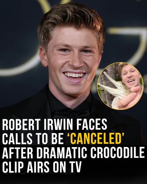 Robert Irwin faces calls to be ‘canceled’ after dramatic crocodile clip airs on TV