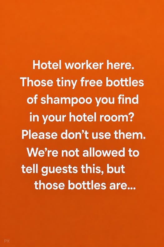 Think Twice Before Using Those Tiny Shampoo Bottles