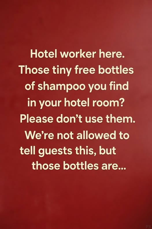 Think Twice Before Using Those Tiny Shampoo Bottles