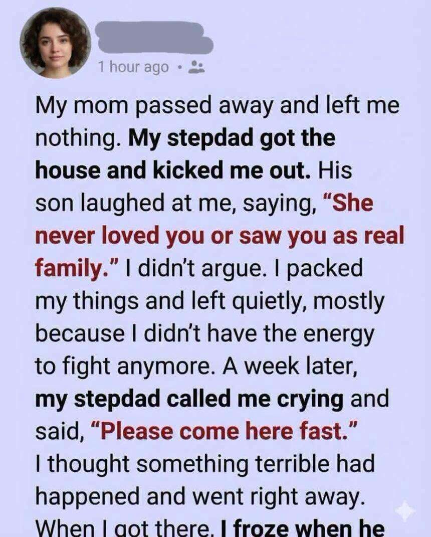 My Mother Left Everything to My Stepfather Until Something Revealed Her Final Secret