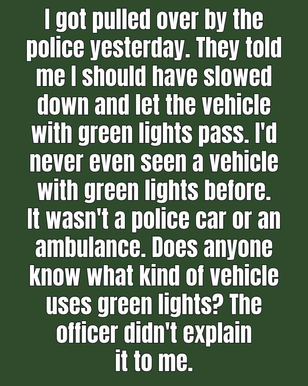 What Do Green Lights on Cars Mean?