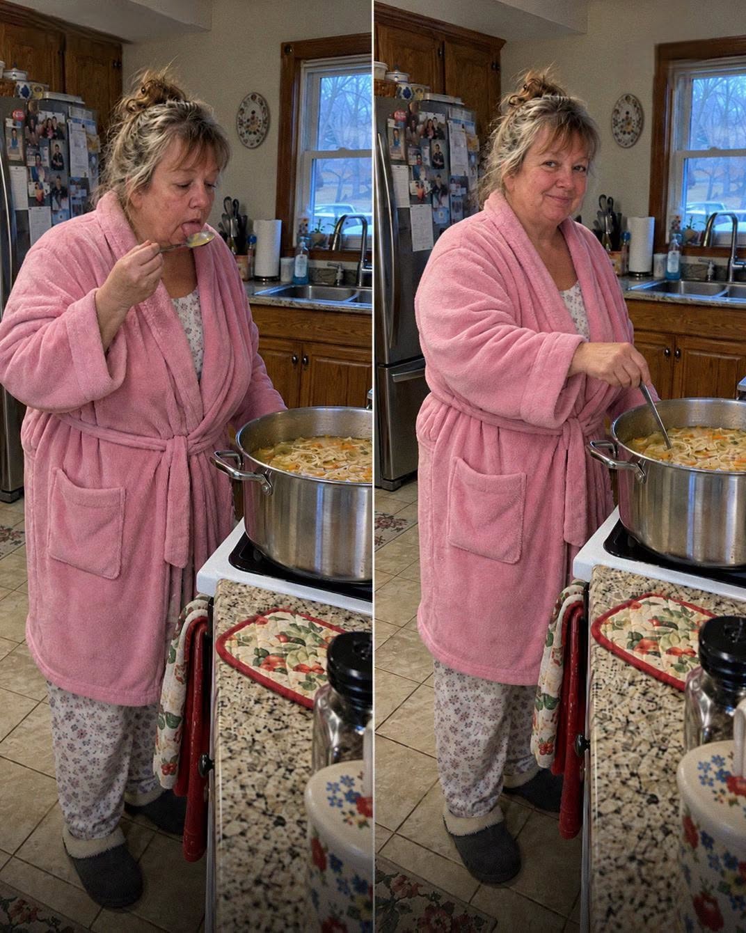 A Womans MIL Kept Licking the Serving Spoon and Putting It Back in Their Food The Day She Did It Again While She Was Sick Her Son Finally Taught Her a Lesson Shed Never Forget