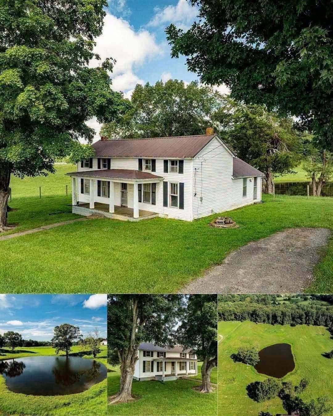 Historic Farmhouse With a Pond, Barn, and Beautiful Countryside Views