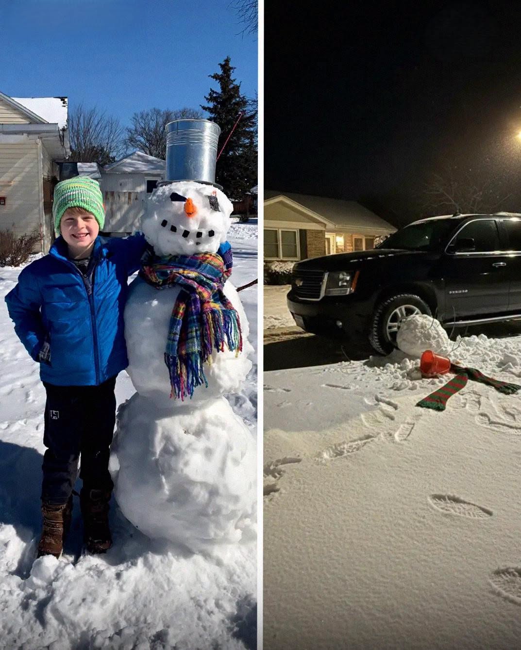 Nick’s snowmen started as a harmless little